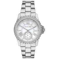MICHAEL KORS Everest Women's Quartz Watch Mother-of-pearl (white/silver) Dial Stainless steel Strap 40mm MK7403 sidabras