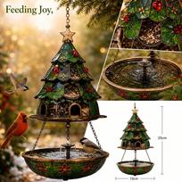 Christmas Tree Bird Feeder with Colorful for Outdoor Garden One Size juoda