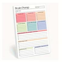 Minimalist A5 Undated Task Management Notebook 50 Or 150 Pages Brain Dump Workbook Daily Checklist Project Planner For Adults Te beige
