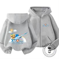 Octonauts With Gup X Vehicle Zip Hoodie For Kids 3-14 Years Trendy Cute Style Hooded Jacket Winter Play 150 gray