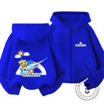 Octonauts With Gup X Vehicle Zip Hoodie For Kids 3-14 Years Trendy Cute Style Hooded Jacket Winter Play 130 blue