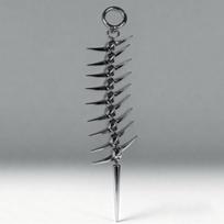 Body Jewelry Jean Pant Chain Spike Fishbone Skull Charm Belt Y2K Wallet Keychain  Biker Style A gray