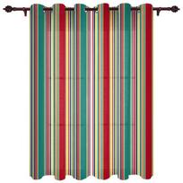 Spalvingos dryžuotos tekstūros langų užuolaidos svetainei, prabangios modernaus miegamojo užuolaidos, kavos valgomojo užuolaidos 135W x 60H(cm) beige