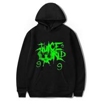 Unisex Men Hoodies Juice WRLD Hooded Sweatshirts Women Fashion Hip Hop Casual Pullovers Autumn Boys Girls White Sports Streetwear Tops M green