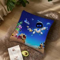 Žaidimas A-Astro Bot B Pagalvės užvalkalas Svetainės Akcentas Sofa Nugaros atrama Kvadratas Svetainės Poilsio Miego Palydovas 40x40CM(16x16in)