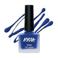 Nykaa Matte Nail Enamel - Blueberry Compote (Shade No.119) (9 ml) black
