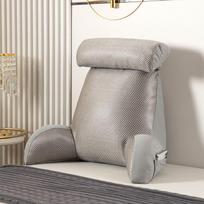 Minkšta pagalvė atlošas prie lovos - Pagalvė kaklo, skaitymo ir juosmens atramai Armrest Cushion 75×58CM - Comfortable gray