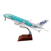 1/400 20cm Air Japan ANA Airlines Lėktuvo Modelis Žaislas Žalia Animacinė Jūros Vėžliukas Airbus 380 A380 Airways Metalinis Lydinys Lietas Lėktuvas žalia