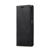 Xiaomi 12T Pro dėklas Odinė piniginė Magnetinis atverčiamas dangtelis Xiaomi Mi 12T Pro Mi12T telefono dėklui Stovas Kortelių laikiklis Prabangus dėklas Xiaomi 12T Pro juoda