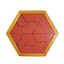Hexagonal Alien Chess Tangram Puzzle Brainstorming 11-piece Block Puzzle Jigsaw Classical Puzzle Children's Toys
