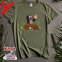 Mažasis kurmis T-shirt vyrams moterims Unikalus Humoras Laisvalaikio Marškinėliai Naujovė Madingi Šaunūs Visų Derinių Marškinėliai Juokingi Vintažiniai Medvilniniai Viršutiniai Drabužiai 3XL gray