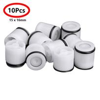 10vnt Plastikinis atbulinis dušo galvutės vandens valdymo vožtuvas Vienpusis vandens valdymo jungiklis Virtuvės vonios aksesuaras Type A 10Pcs balta