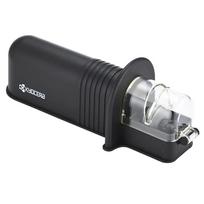Kyocera Manual Knife Roll Sharpener with Fine Ceramic Approximately 10 Back and Forward Simultaneous Rough and Fine Easy High Sharpness For Metal black