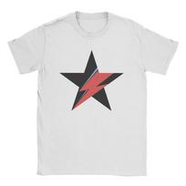 Vyriški David Bowie Blackstar Roko ir Rolo Grupės Muzikiniai Marškinėliai Atsitiktiniai Madingi Vintažiniai Medvilniniai Juodi Mados Marškinėliai XL black