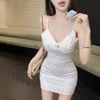Sexy and sweet, the new Spice Girl sees her boyfriend's small floral suspender hip skirt, pure desire wind tight one size fits all 40-60kg white