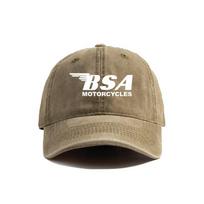 Bsa Motociklai Beisbolo Kepuraitė Vasarinės Dėvėtos Tėčio Kepurės Unisex Lauko Reguliuojamos Kepurės Moterims Unisex MZ100 gray