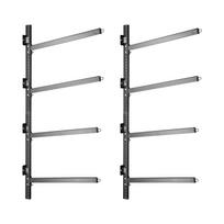 Kayak Storage Rack for 4 Kayaks, Holds 136 kg, Heavy Duty Adjustable Wall Mount Stand for Indoor Outdoor Garage Shed Dock, Storage Holder for Canoe,