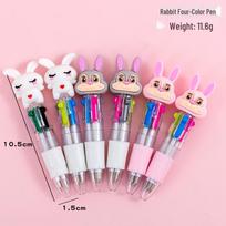 Mini Multi-Color Ballpoint Pen: New Style Click-Action for Students, Great for School Supplies & Gifts Bullet Type 0.5 red