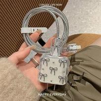 5 vnt. Įkroviklio apsauginis dėklas Kabelio apsauga, skirta iPhone 18W/20W greito įkrovimo kabeliui, Duomenų apsauga nuo lūžimo, Įkroviklio apsauginis laidas gray