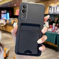 Oneplus Nord kortelės lizdo piniginės laikiklio dėklas One Plus Nord CE 4 ACE Ultra Raicng ACE Pro matiniam minkštam silikoniniam dėklui For Nord 5 black