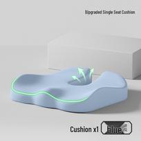 Memory Foam Post-Surgery Office Seat Cushion for Comfortable Long Sitting white