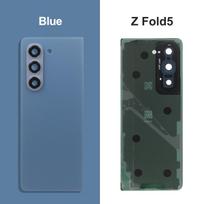 For Samsung Z Fold5 Fold6 5G Glass Battery Cover Rear Door Housing Panel Camera Lens Parts For Z Fold 5 6 Battery Cover Fold5 Blue black