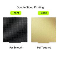 Voron 2.4 spausdinimo plokštė 350x350 PEI lakštas 350mm Pei magnetinis lygus/tekstūruotas PET dvipusis 3D spausdintuvui Voron 2.4 loveliui PET beige