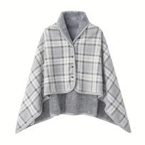 Universali skara antklodė: A tipo šiltas dvisluoksnis, storas biuro užvalkalas 80 x 135 cm gray