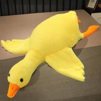 50-190cm Didelis rudas apkabinamas pliušinis žaislas antis Kawaii milžiniška žąsis pliušinis žaislas miego pagalvė didelė minkšta lėlė vakarėlio dovana berniukams mergaitėms 50cm geltona