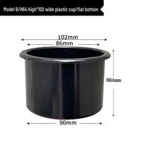 Nerūdijančio plieno ir plastiko puodelių laikiklis kemperiui, sofai, automobiliui ar baldams Model A black
