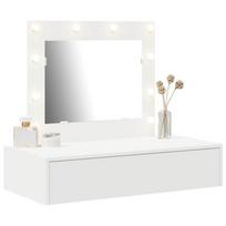 Makeup Table with Drawers White 83 x 40 x 70 cm Engineered Wood