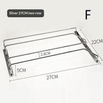 Po lentyna taurių laikiklis Didelio stiprumo anglinio plieno pakabinamas vyno taurių laikiklis 27cm 34cm Barui, Restoranui, Namams F