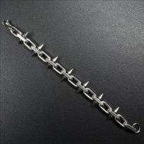 Smaiguotos Grandinės Hip-Hop Gotikinio Punk Stiliaus Dygliuotos Grandinės Apykaklė Choker Vyrams Moterims Merginoms Papuošalo Aksesuaras as the picture gray
