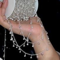 1 Meter Length Rhinestone Chain Multi-color Jewelry Chain Zircon Chain  Jewelry Making gray