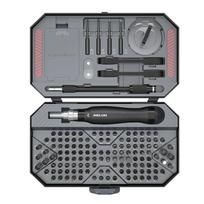 New DELIXI 145-in-1 Screwdriver Set Precision Magnetic Screw Driver Bits Wireless Hand Screw Driver Repair Kit Tools gray