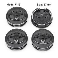 4 vnt. 57/62 mm automobilio ratlankio centrinis dangtelis Toyota Corolla RAV4 LEVIN Yaris C-HR Camry Prado Prius automobiliui Auto priedai