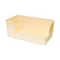 Rabbit Litter for Cage Corner Toilet Box Bedpan Pee Pan Tray Pet Toilet Potty Train for Guinea Pig Bunny Chinchillas balta