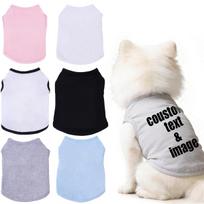 Customized Pet Vests Breathable Summer Spring Clothes For Cats & Dogs Dog Outfits Teddy Bears Golden Retrievers All Cats XS-8XL 7XL pilka