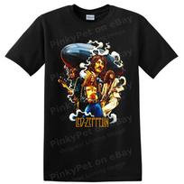 Led Zeppelin Rock Band T Shirt Airship Guitarist Vintage Concert Music Art Tee XXXXL