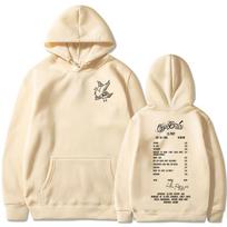 Rapper Lil Peep Cry Baby Album Graphic Hoodies Men Women Fleece Casual Oversized Sweatshirt Fashion Hip Hop Long Sleeve Pullover XL beige