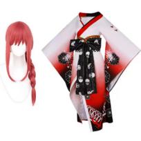 Chainsaw Man Reze Bomb Devil Cosplay Costume, Asa Mitaka Full Suit with Wig Anime Role Play Outfit L juoda