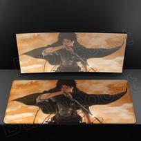 Attack on Titan Cool Anime Mouse Pad Gaming Keyboard Accessories Large Rubber Desk MatComputer Carpet Pc Gamer Non-slip Mousepad 30x60cm gray