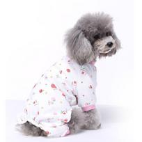 Minkšti medvilniniai naminiai drabužiai augintiniams Mažų šunų namų apranga Spausdinti lengvi šunų pižama XS S M L XL Large