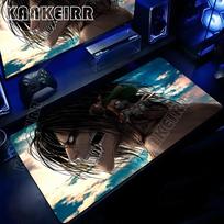 Attack On Titan Anime pelės kilimėlis Kompiuterio neslystantis žaidimų pelės kilimėlis XXL Užrakinamas kraštas Žaidimų PC Nešiojamojo kompiuterio klaviatūros pelės kilimėlis Stalo kilimėlis 30x80cm