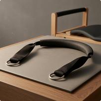 Pilates Reformer Strap Black DLoop Loop Looped Exercise Equipment gray