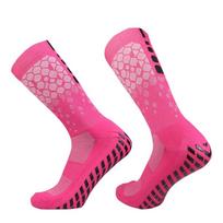 Breathable Soccer Grip Socks Anti Slip Sports Training Socks Football Grip Socks  Soccer Matches rožinė