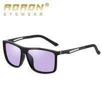 TR Polarized Photochromic Sunglasses Outdoor Aluminum-Magnesium Driving Sunglasses Night Vision Goggles A726 A726Black frame changes c gray