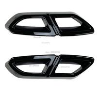 For Volkswagen Passat B8 2017 2018  abs Car Outlet Tailpipe Muffler Exhaust Pipe Tip Frame Cover Exterior Accessories Glossy black black