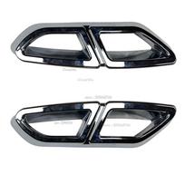For Volkswagen Passat B8 2017 2018  abs Car Outlet Tailpipe Muffler Exhaust Pipe Tip Frame Cover Exterior Accessories ABS Chrome