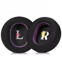 1Pair Memory Foam Headphone Ear Pads Cooling Gel Leather Replacement Earpads Breathable Mesh Sheepskin Headphone Ear Cups black
